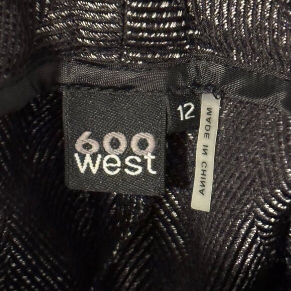 600 West Womens Size 12  Black Multi Wide-Leg Pants. NWT - Picture 4 of 12